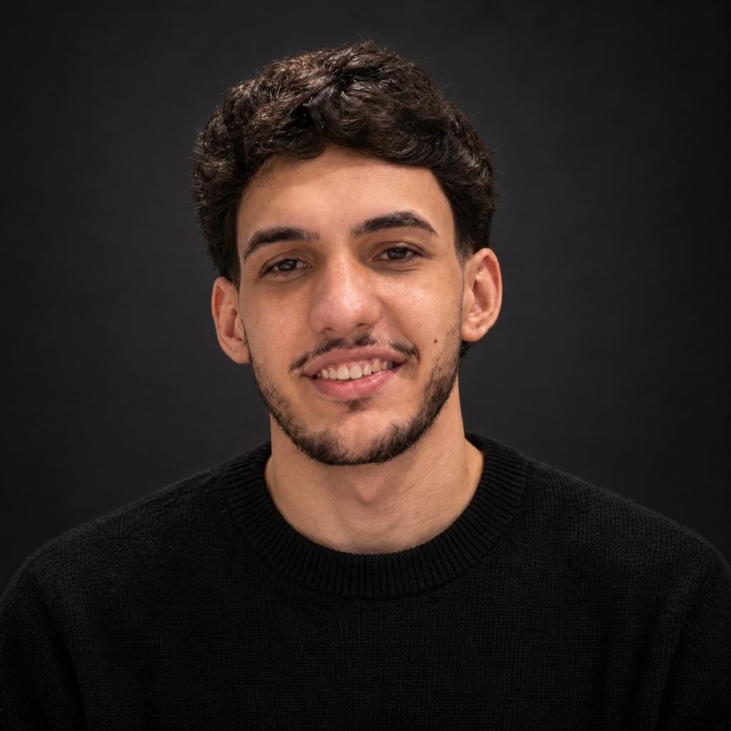 Retrato em preto e branco de João Vitor da Silva